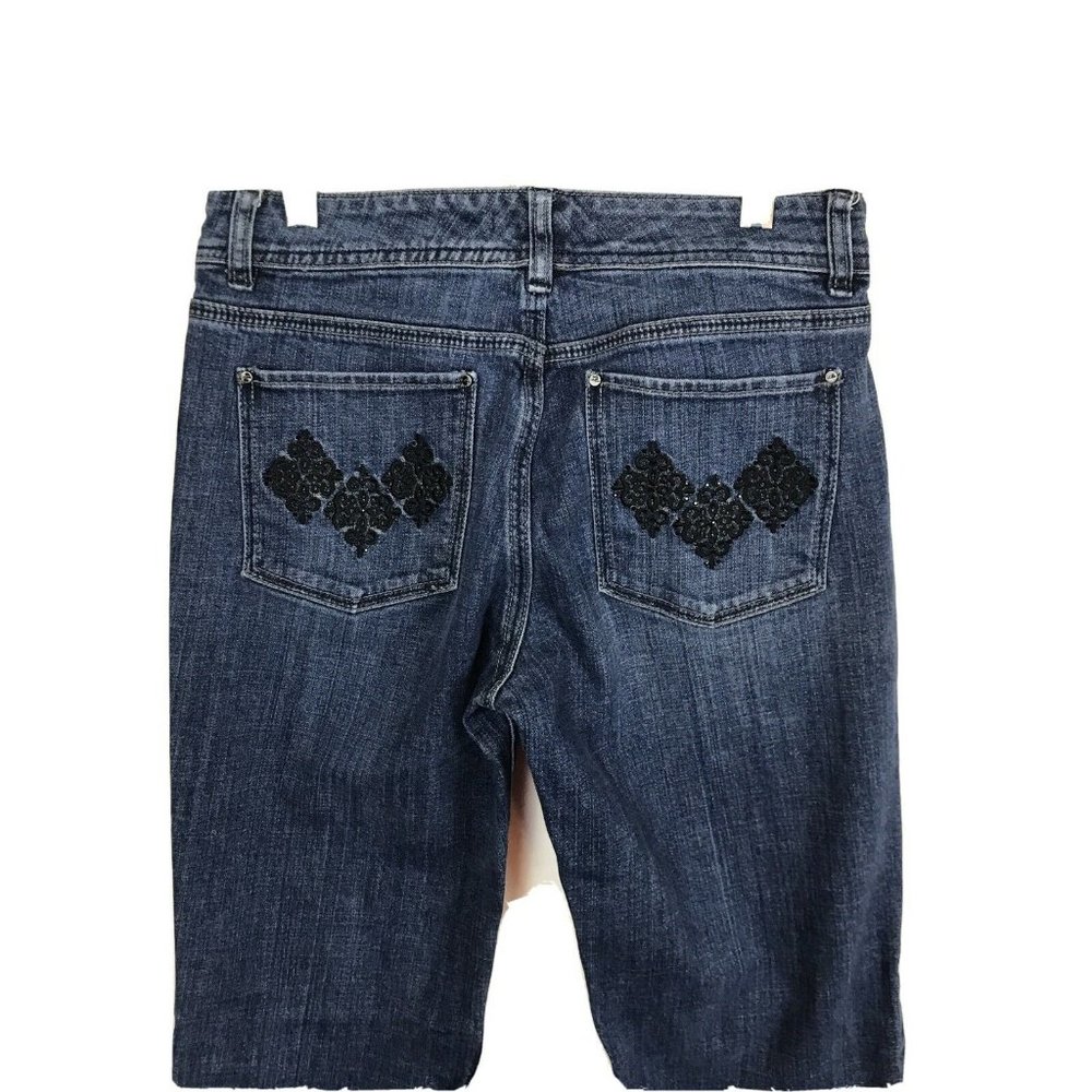 White House Black Market Jeans Regular Blanc Blue